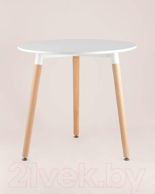 Обеденный стол Stool Group Eames / Z-210 (белый/дерево)