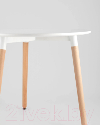 Обеденный стол Stool Group Eames / Z-210 (белый/дерево)