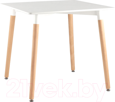 Обеденный стол Stool Group 80x80 / Z-208 (белый/дерево)