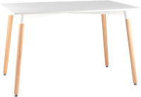 Обеденный стол Stool Group Oslo 120x80 / Z-207 (белый/дерево) - 