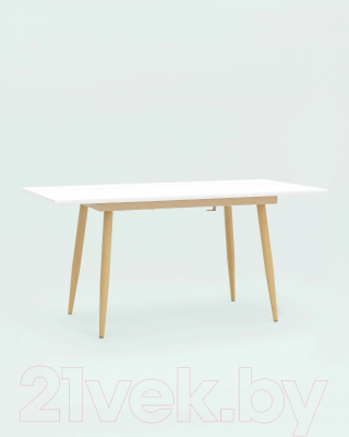 Обеденный стол Stool Group Стокгольм раскладной 120-160x80 / DT-1706-120 (белый)