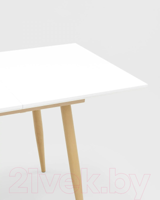 Обеденный стол Stool Group Стокгольм раскладной 120-160x80 / DT-1706-120 (белый)