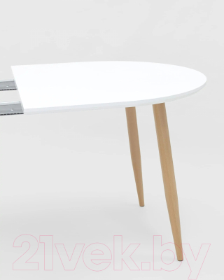 Обеденный стол Stool Group Берген раскладной 160-220x90 / DT-95-160 (белый)