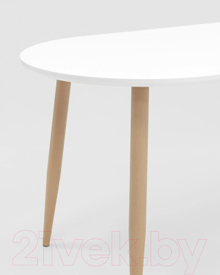 Обеденный стол Stool Group Берген раскладной 120-180x80 / DT-95-120 (белый)