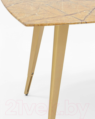 Обеденный стол Stool Group Ричмонд 100x100 / DT-983-G-100 (охра/стекло)