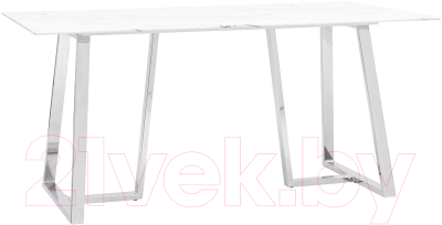 Обеденный стол Stool Group Даллас 160x90 / DT-923-W-160 (белый/стекло)