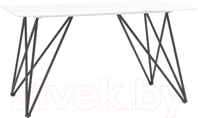 Обеденный стол Stool Group Сакраменто 140x90 / DT-968-W-140 (белый/стекло)