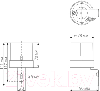 Датчик движения Elektrostandard 5500W IP44 / SNS-L-07 (белый)