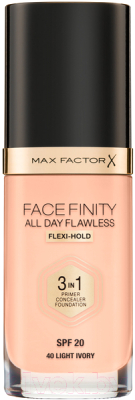 

Тональный крем Max Factor, Facefinity All Day Flawless Flexi-Hold 3in1 SPF20 тон 40