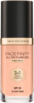 

Тональный крем Max Factor, Facefinity All Day Flawless Flexi-Hold 3in1 SPF20 тон 32