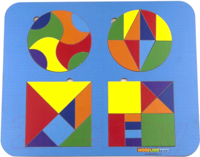 

Развивающий игровой набор WoodLand Toys, Из 4-х головоломок / 083311