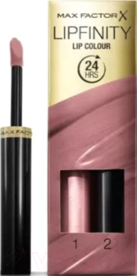 Набор декоративной косметики Max Factor Lipfinity Помада Lip Colour+Блеск Moisturising Top Coat тон 310