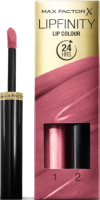 

Набор декоративной косметики Max Factor, Lipfinity Помада Lip Colour+Блеск Moisturising Top Coat тон 330