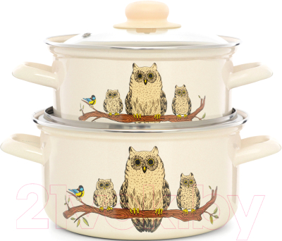 

Набор кастрюль ЭСТЕТ, Совы / ЭТ-72897