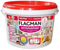 Краска MAV Flagman Kinder (3л, белый полуматовый) - 