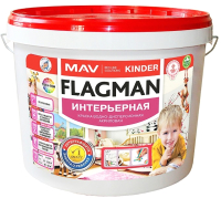 Краска MAV Flagman Kinder (11л, белый полуматовый) - 