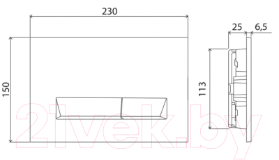 Изображение товара Кнопка для инсталляции BelBagno BB013-MR-ORO