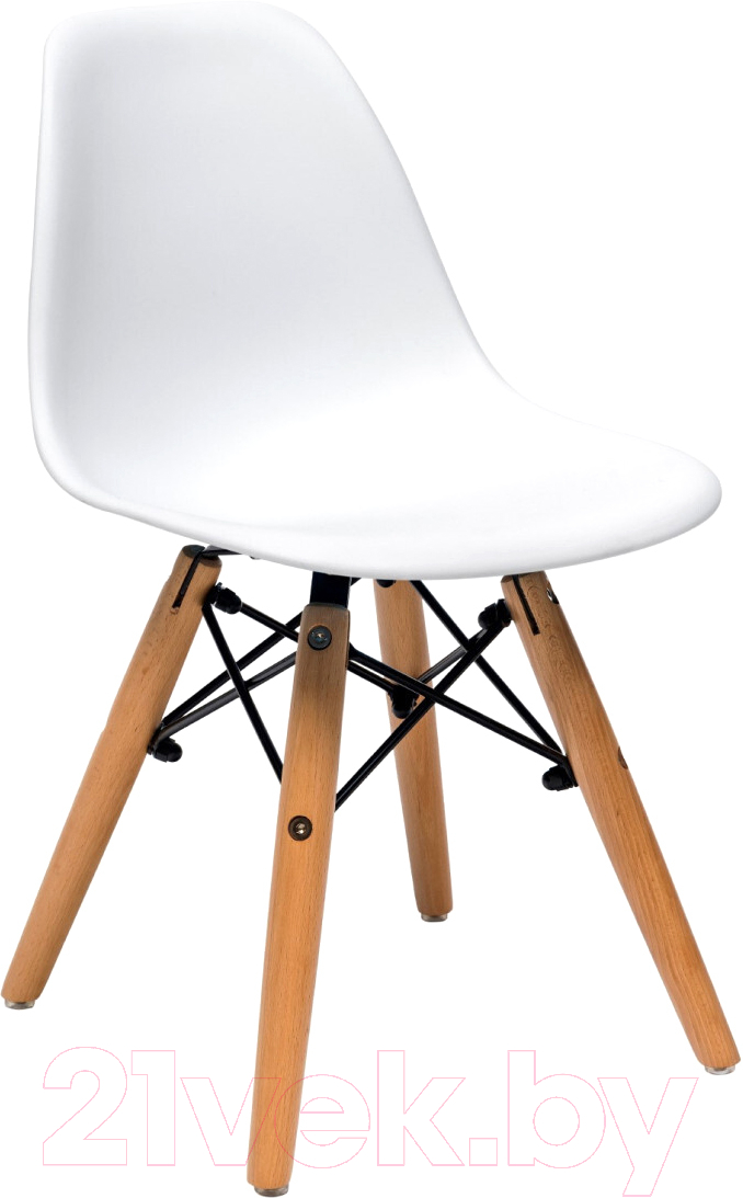 Стул детский Stool Group Eames Small / 8056S (белый/деревянные ножки)