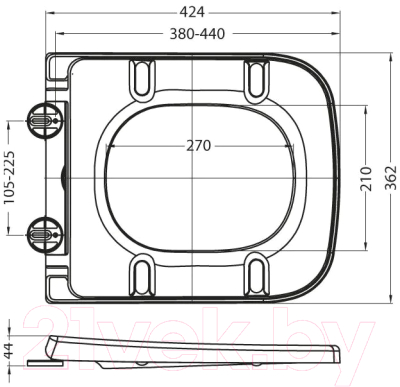 Сиденье для унитаза BelBagno BB309SC