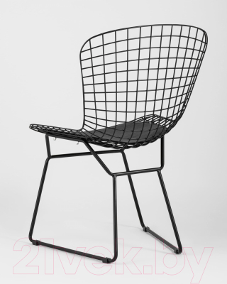 Стул Stool Group Bertoia / BTY-18-P6 BL/BL (черный с черной подушкой)