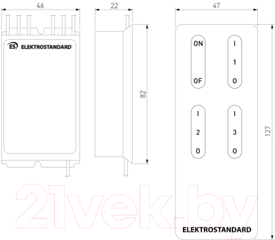 Дистанционный выключатель Elektrostandard Y11 3 канала (серебристый)