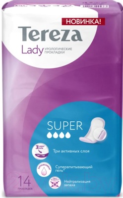 Прокладки урологические Tereza Lady Super Одноразовые (14шт)