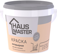 Краска Haus Master Интерьерная (1л, белый матовый) - 