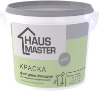 Краска Haus Master Фасадная для наружных и внутренних работ (5л, белый) - 