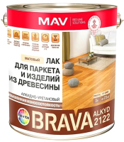 Лак MAV Brava Alkyd 2122 (3л, бесцветный матовый) - 