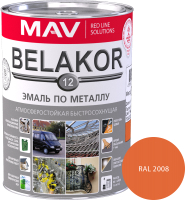 Эмаль MAV Belakor-12 Ral 2008 (900г, оранжевый) - 