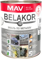Эмаль MAV Belakor-12 Ral 7012 (900г, мокрый асфальт) - 