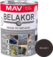 Эмаль MAV Belakor-12 Ral 8017 (900г, шоколадный) - 