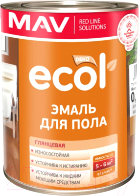 Mav ecol эмаль для пола