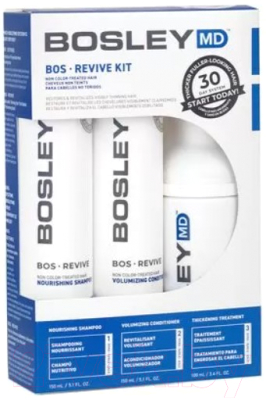 Набор косметики для волос Bosley MD Revive Starter Pack For Non Color-Treated Hair Шампунь+Конд+Мусс (150мл+150мл+100мл)