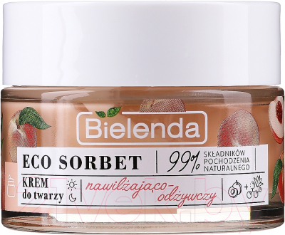 

Крем для лица Bielenda, Eco Sorbet Peach увлажняющий и питательный