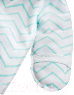 Комплект одежды для малышей Amarobaby Soft Hugs Зигзаг / AMARO-ODSH201-ZIM-56 (мятный, р. 56)