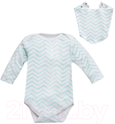 Комплект одежды для малышей Amarobaby Soft Hugs Зигзаг / AMARO-ODSH201-ZIM-62 (мятный, р. 62)