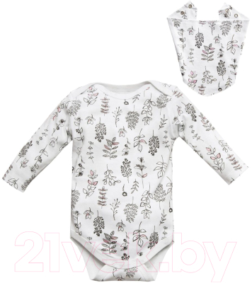 

Комплект одежды для новорожденных Amarobaby, Soft Hugs Растения с длинным рукавом с косынкой
