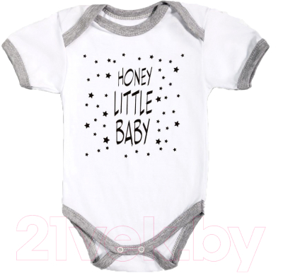 

Боди для новорожденных Amarobaby, Honey Little Baby с коротким рукавом