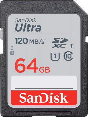 Карта памяти SanDisk Ultra 64GB (SDSDUN4-064G-GN6IN)