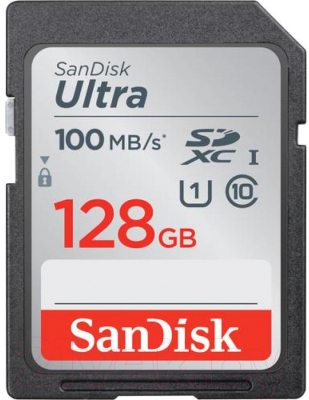 Карта памяти SanDisk Ultra 128GB (SDSDUNR-128G-GN6IN)