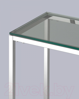 Консольный столик Stool Group Таун 115x30 / ECST-022 (прозрачное стекло/сталь серебристый)