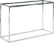 Консольный столик Stool Group Таун 115x30 / ECST-022 (прозрачное стекло/сталь серебристый) - 