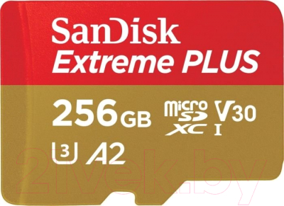 Карта памяти SanDisk Extreme Plus MicroSDXC 256GB + адаптер (SDSQXBZ-256G-GN6MA)