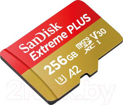 Карта памяти SanDisk Extreme Plus MicroSDXC 256GB + адаптер (SDSQXBZ-256G-GN6MA)
