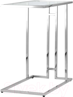 Приставной столик Stool Group Бостон 50x32 / EET-061-C (прозрачное стекло/сталь серебристый)