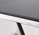 Миниатюра изображения товара Журнальный столик Stool Group Инсигния 55x55 / EET-026-BG-SK (стекло Smoke/сталь темный хром)