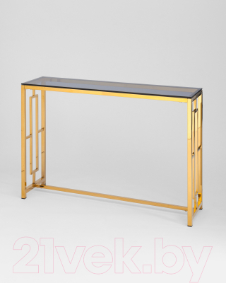 Консольный столик Stool Group Бруклин 115x30 / ECST-013-TG-SK (стекло Smoke/сталь золото)
