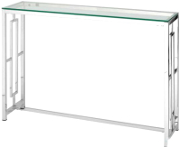 Консольный столик Stool Group Бруклин 115x30 / ECST-013 (прозрачное стекло/сталь серебристый) - 