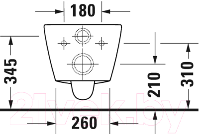 Унитаз подвесной Duravit D-Neo 2577090000